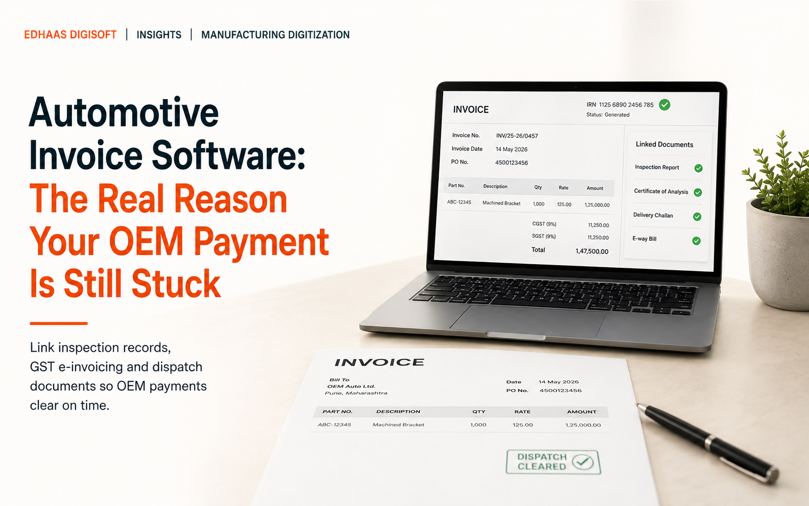 Automotive Invoice Software: The Real Reason Your OEM Payment Is Still Stuck